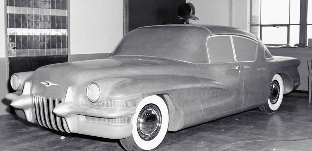 1955 LaSalle 4-door hardtop finished in clay at the GM tech center circa 1954